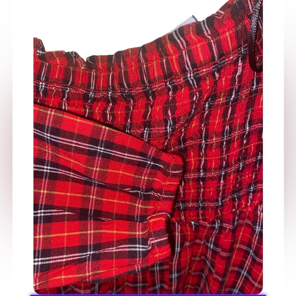 Old navy girl Long-Sleeve Smocked Plaid Fit & Flare Dress size M(8) - Picture 6 of 7